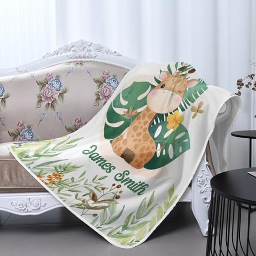 Deven Cute Giraffe Cooling Blanket for Toddler