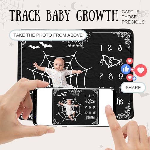Gothic Baby Monthly Blanket for Boys