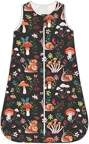 Qwalnely Baby Wearable Blanket Sleeping Sack Unisex Goth Design