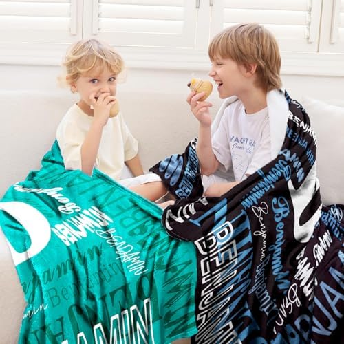 Novgarden Personalized Flannel Blanket with Initial