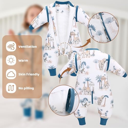 LAT Baby Sleep Bag with Feet 25 TOG 3-Way Zipper Wearable Blanket