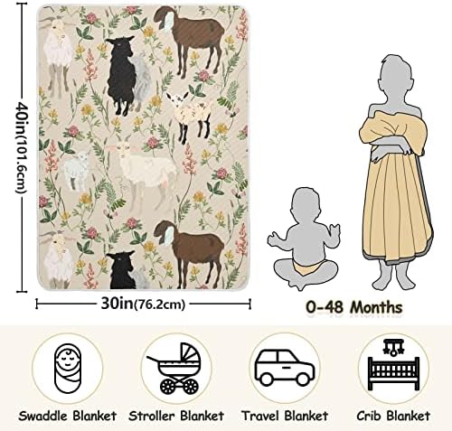 Pigsaly Cute Animal Flower Baby Blanket 30x40 Inch