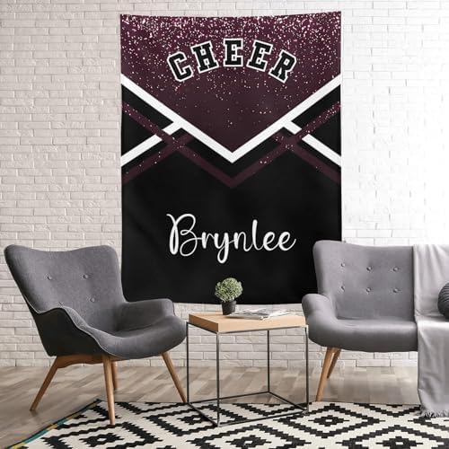 Custom Dark Red Baby Blanket with Name for Newborn 1