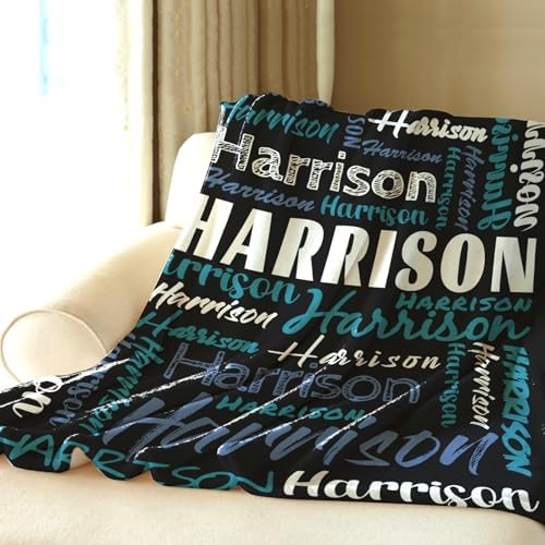 Custom Baby Blanket with Name - Fluffy Micro Flannel Throw