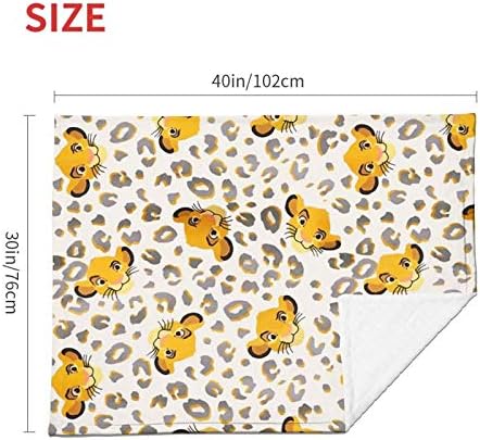 Partrest Baby Blanket - 30x40 Inch Lion Leopard Christmas Crib Blanket