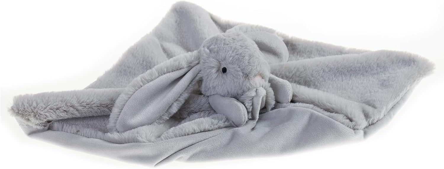 Apricot Lamb Grey Bunny Security Blanket for Baby