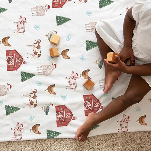 Flannel Farm Animal Baby Blankets for Newborn Toddler