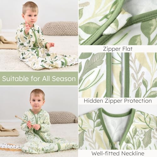 Yoofoss Baby Sleep Sack 0-6 Months 100 Cotton 2-Way Zipper 1