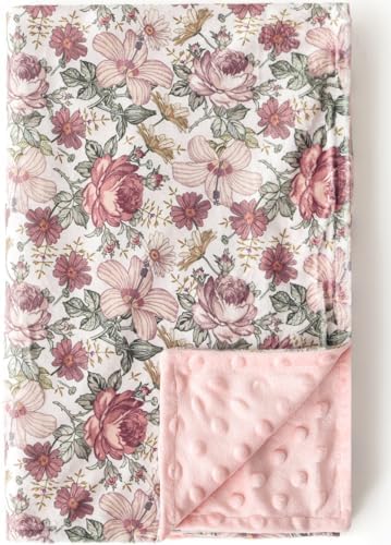Little Jump Baby Blanket - Soft Plush Minky with Dotted Backing