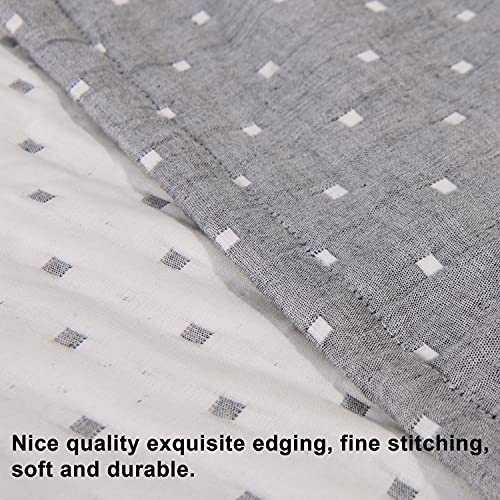 NTBAY 3 Layer Toddler Blanket Grey Dot Design