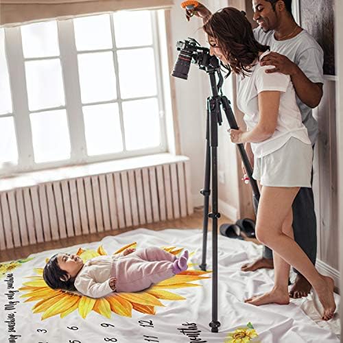 Tebaby Baby Monthly Milestone Blanket - Sunflower
