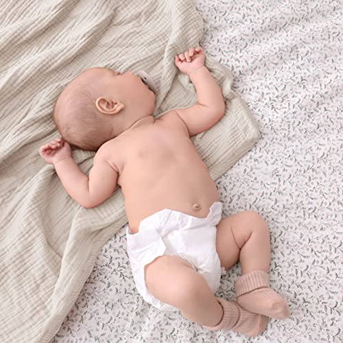 Lulu Moon Muslin Blanket 47x47 Inches Ivory 1