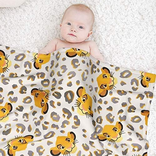 Partrest Baby Blanket - 30x40 Inch Lion Leopard Christmas Crib Blanket