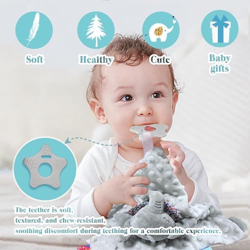 Numyawl Elephant Baby Security Blanket for Newborns