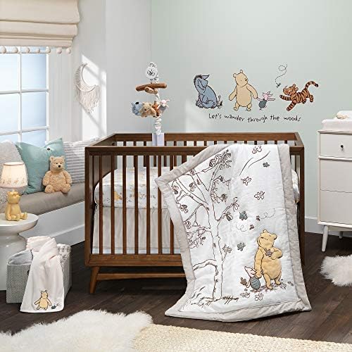 Lambs Ivy Disney Baby Storytime Pooh Ultra Soft Fleece Blanket - Cream