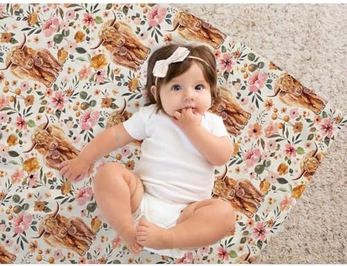 Buerhanerry Highland Cow Baby Blanket for Girls