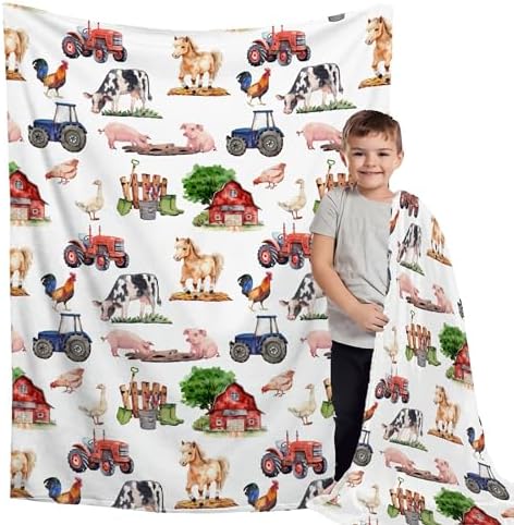Buyyet Farm Animal Baby Blanket 40x50 for Kids