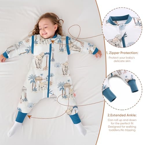 LAT Baby Sleep Bag with Feet 25 TOG 3-Way Zipper Wearable Blanket