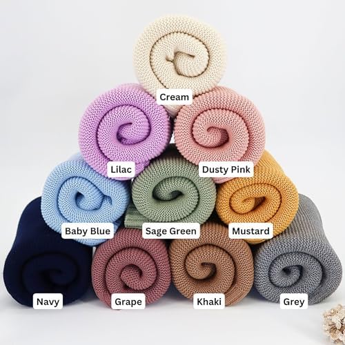 Personalized Baby Blanket with Name 40x30 Inch Chunky Knit