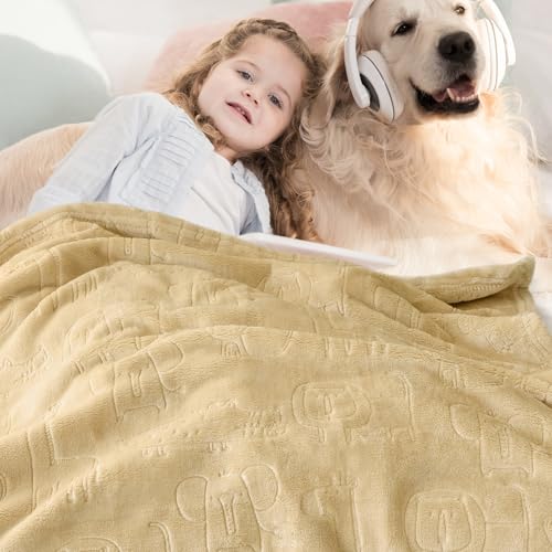 BORITAR 3D Printed Animal Baby Blanket Khaki 30x40 Inch
