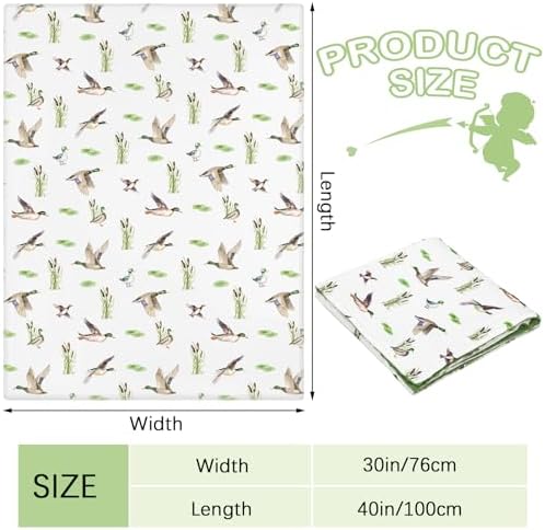 HunnmingRe Mallard Duck Double Layer Baby Blanket