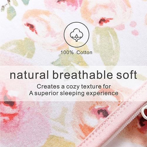 Little Tots 0-6 Months Cotton Sleep Sack - 2-Way Zipper Wearable Blanket