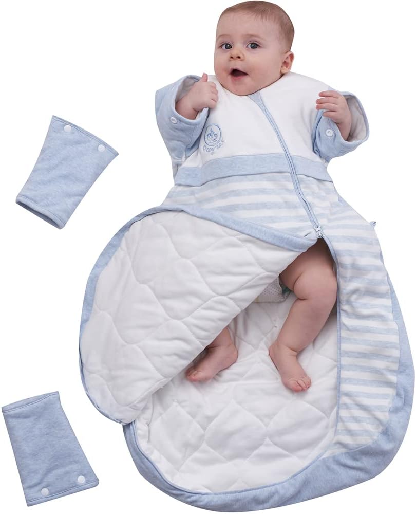 Babyah Kids Wearable Blanket with Detachable Sleeves