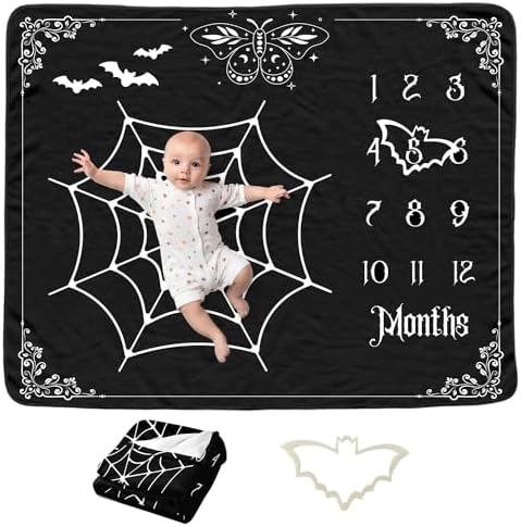 Gothic Baby Monthly Blanket for Boys