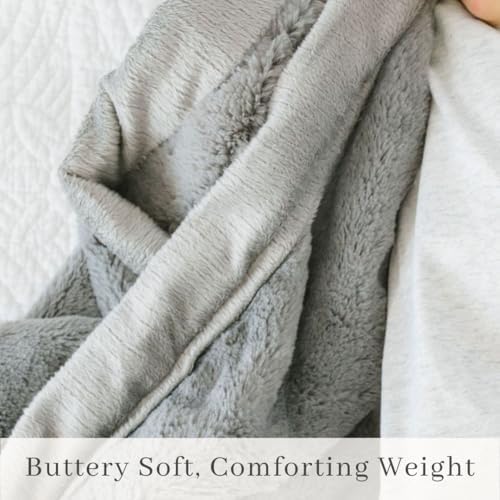 SARANONI Security Blanket for Baby Super Soft Gray
