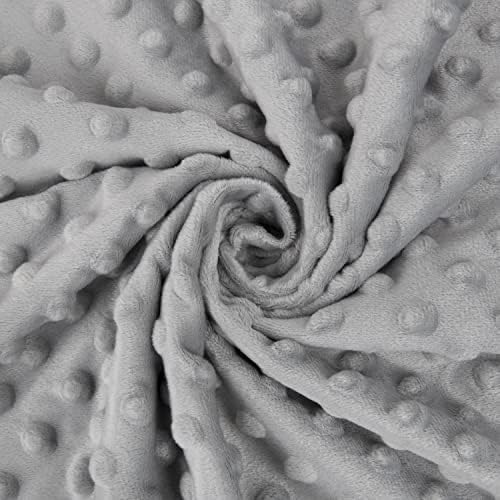 HOMRITAR Soft Plush Baby Blanket with Dotted Backing