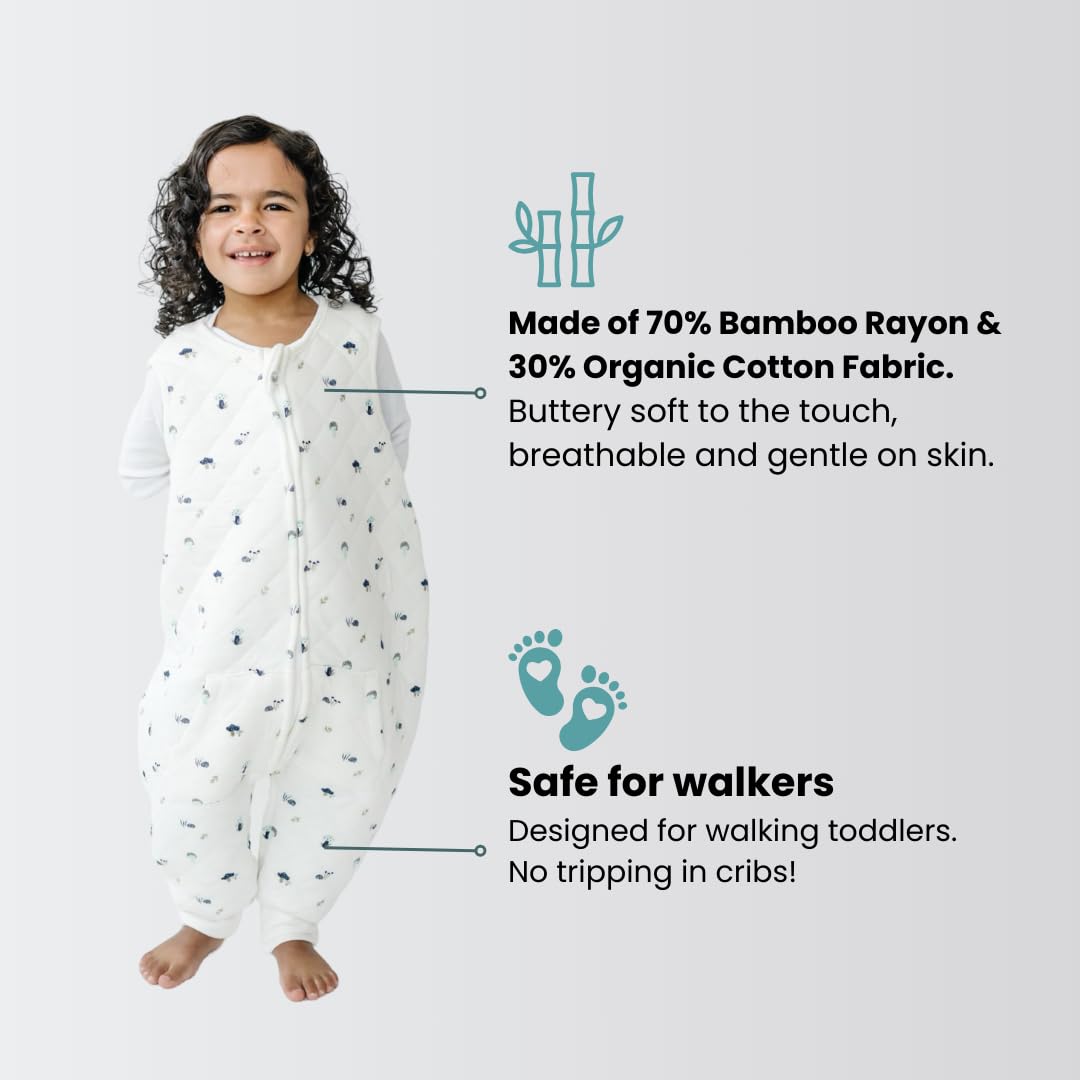 Tealbee Dreamsuit Toddler Sleep Sack with Feet 2T 3T 15 TOG Winter Blanket