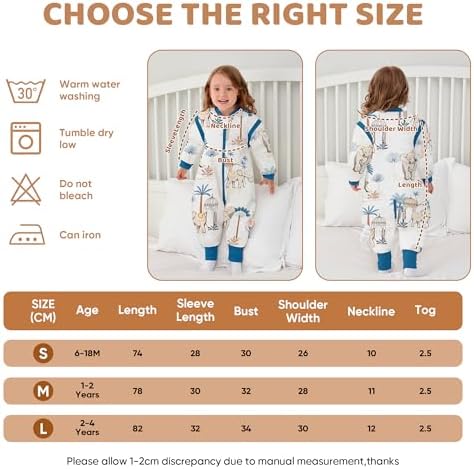 LAT Baby Sleep Bag with Feet 25 TOG 3-Way Zipper Wearable Blanket