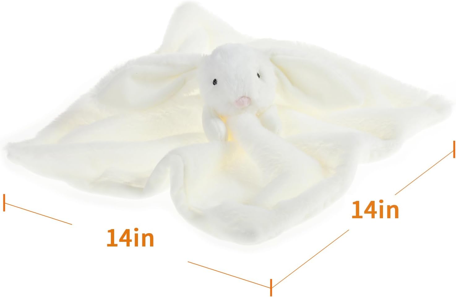 Apricot Lamb Cream Bunny Security Blanket