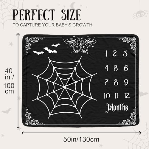 Gothic Baby Monthly Blanket for Boys