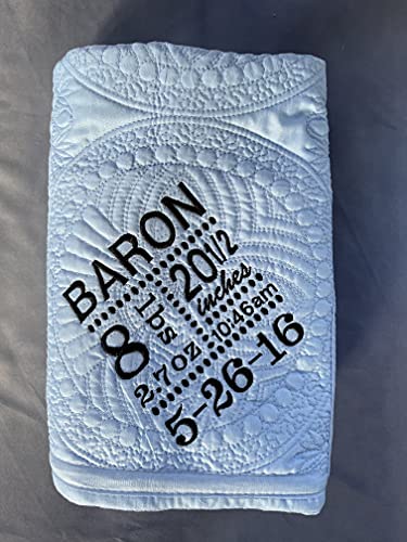 Personalized Baby Blanket with Teddy Bear Stars 1