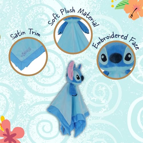 Disney Stitch Baby Lovey Blanket 12 Inch Snuggle Toy