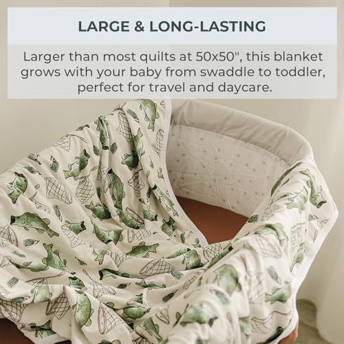 Pobi Baby Premium Stretchy Quilt - Gone Fishing