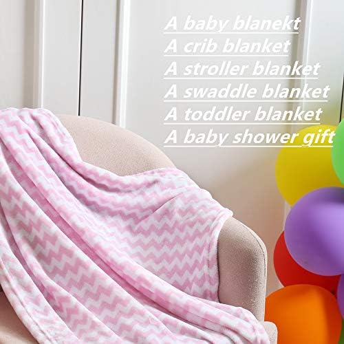 CREVENT 30X40 Pink Elephant Baby Blanket for Girls 1