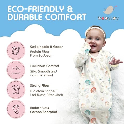 Babysoy Baby Toddler Long Sleeve Sleep Sack - 10 TOG Wearable Blanket
