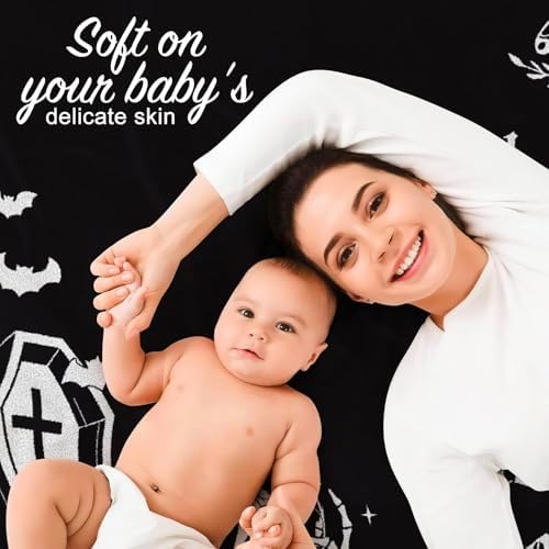 Gothic Baby Growth Blanket with Felt Decor