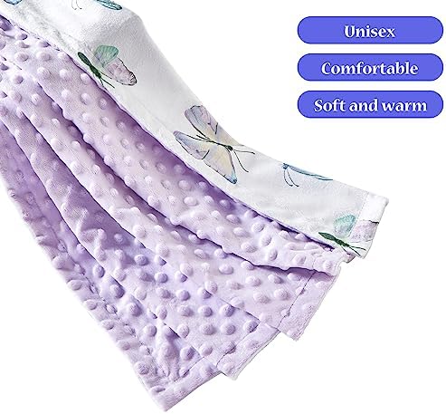 iEvolve Baby Bed Blanket Ultra Soft Double Layer Minky Sherpa Receiving Blanket
