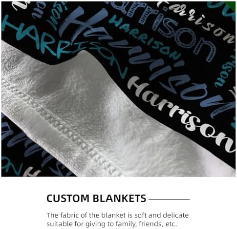 Custom Baby Blanket with Name - Fluffy Micro Flannel Throw