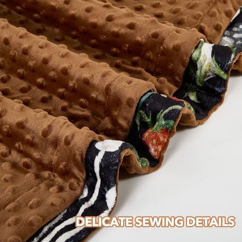 DCOOLGO Mushroom Baby Blanket - Soft Fleece Double Layer 265x40 Inches