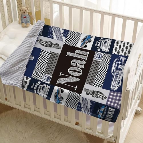 Personalized Car Blanket for Kids with Custom Name 1