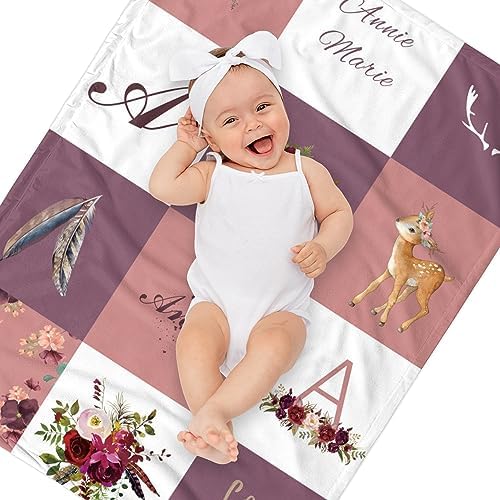 Youltar Personalized Baby Blanket with Name 1