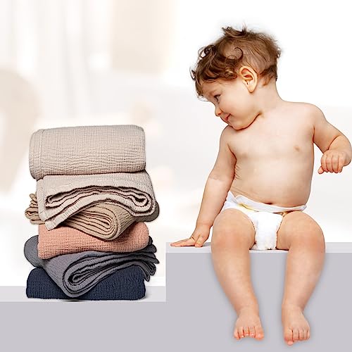 Lulu Moon Muslin Blanket 47x47 Inches Ivory 1