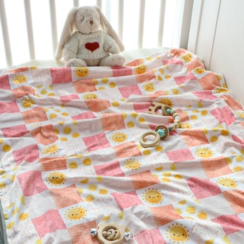 SWESEN Baby Blanket Super Soft Double Layer Mink with Dotted Backing