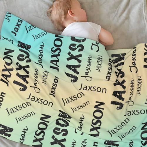 Personalized Baby Blanket With Name for Boy Girl