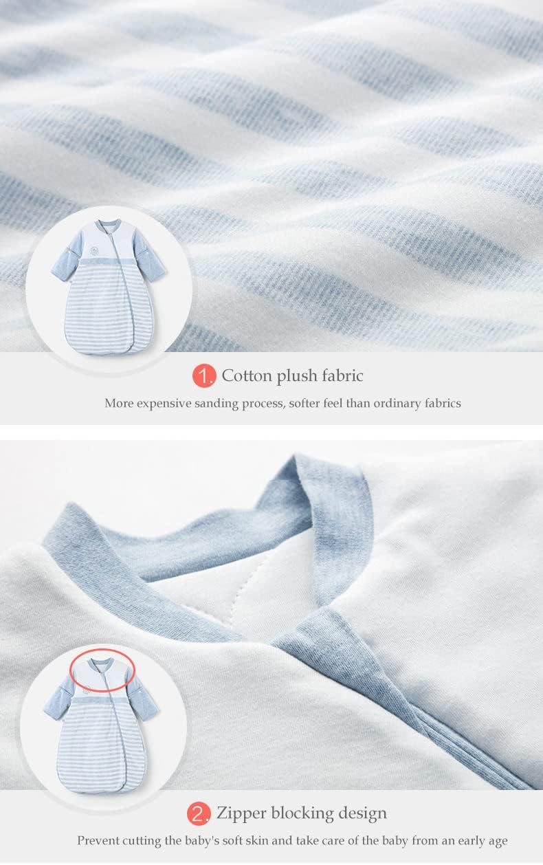 Babyah Kids Wearable Blanket with Detachable Sleeves 1