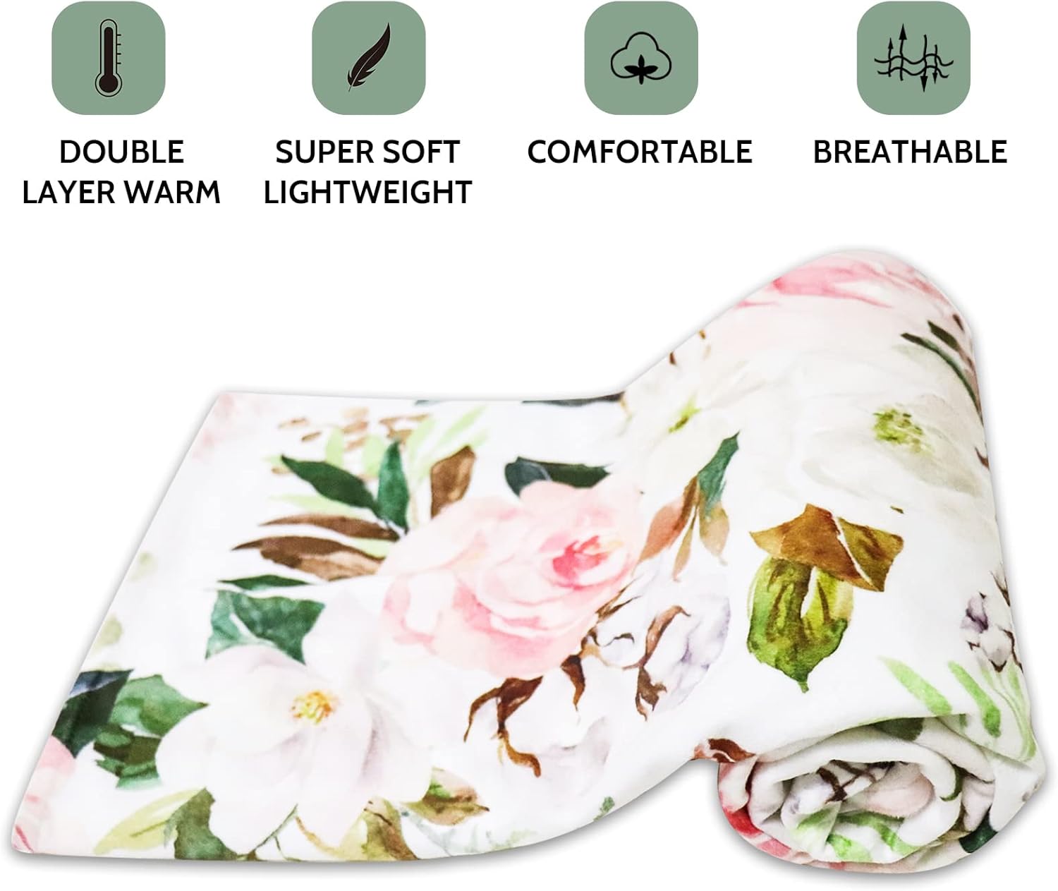DILIMI Soft Warm Baby Blanket for Girl and Boy